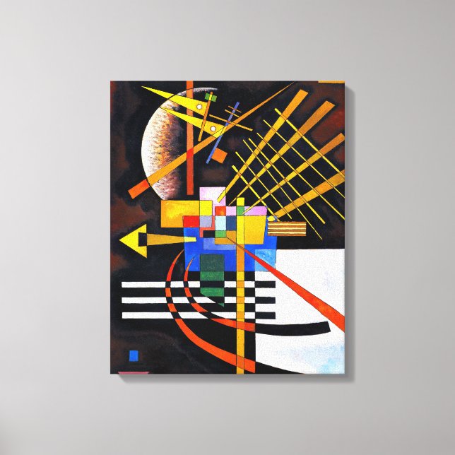 Toile KANDINSKY - AU-DESSUS ET À GAUCHE - 1925 - Bauhaus (Recto)