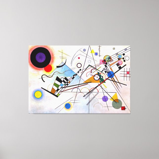 Toile KANDINSKY - COMPOSITION VIII - 1923 - Bauhaus - (Recto)
