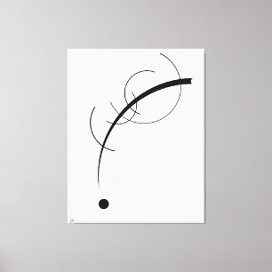 TOILE KANDINSKY - COURBE LIBRE JUSQU'AU POINT - 1925 -