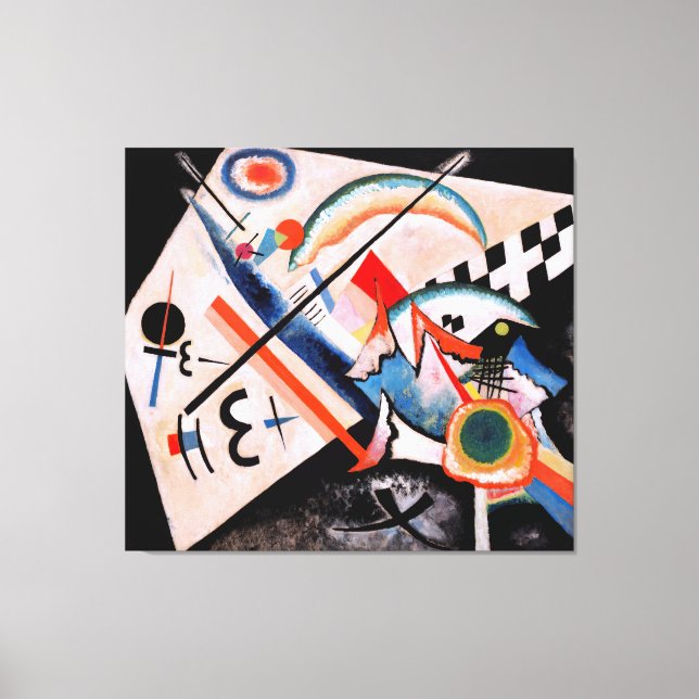 Toile KANDINSKY - CROIX BLANCHE - 1922 - Bauhaus - (Recto)