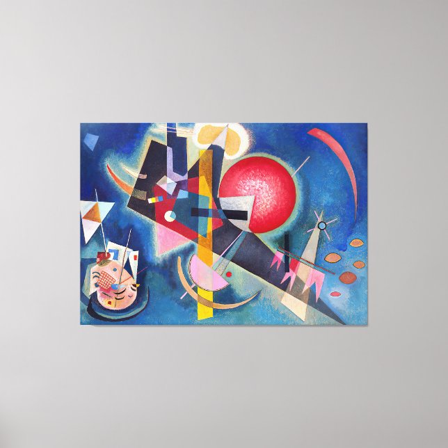 Toile KANDINSKY -  DANS LE BLEU (Im Blau) - 1925 - Bauha (Recto)