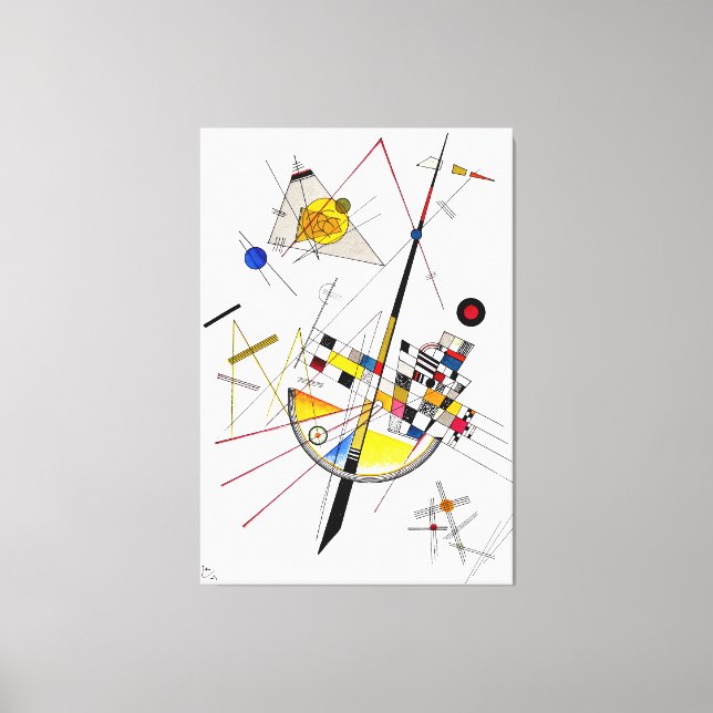 Toile KANDINSKY - DELICATE TENSION - 1923 - Bauhaus - (Recto)