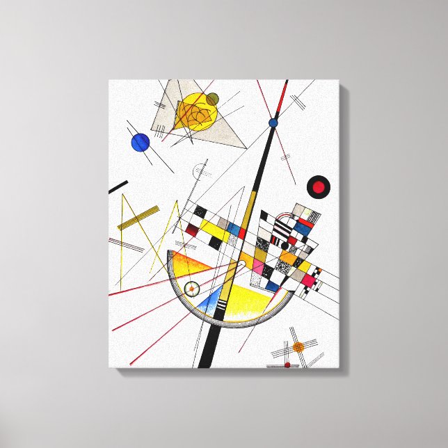 Toile KANDINSKY - DELICATE TENSION - 1923 - Bauhaus - (Recto)