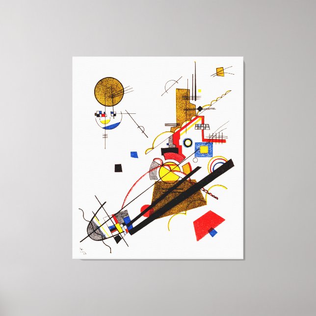 Toile KANDINSKY - JOYOUS ASCENT - 1923 - Bauhaus - (Recto)