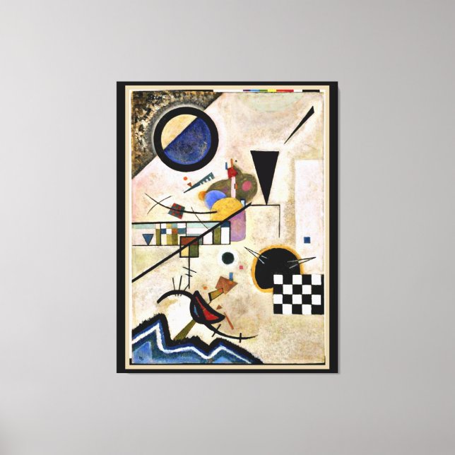Toile Kandinsky - Les accords s'opposent (Recto)