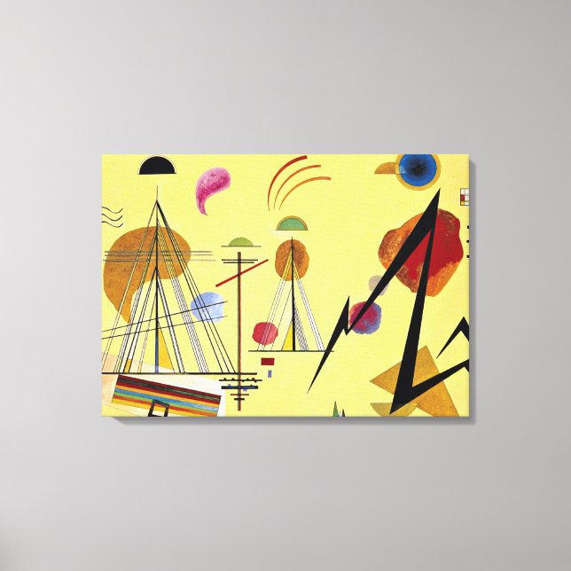 Toile Kandinsky - Line-Spot, peinture abstraite colorée (Recto)