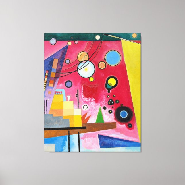 Toile KANDINSKY - LOURD ROUGE (Schweres Rot) - 1924 - (Recto)