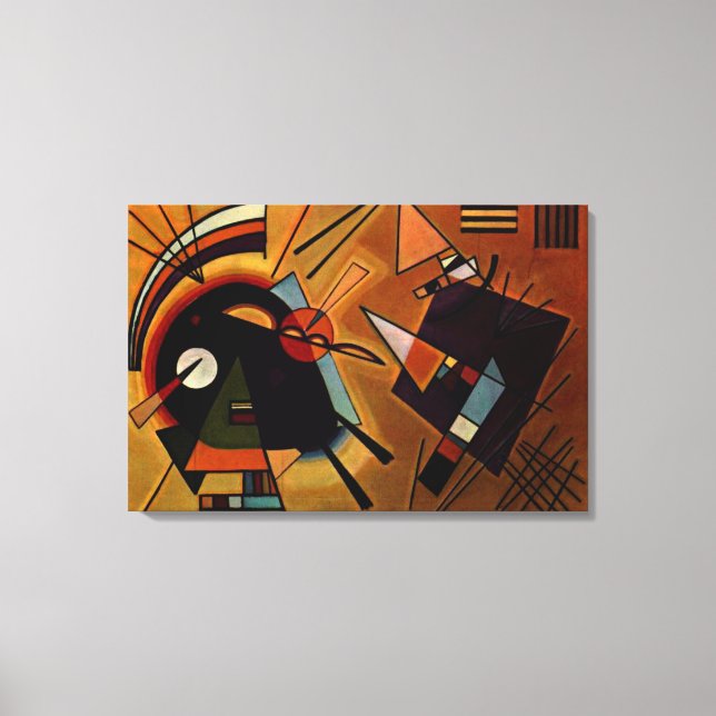 Toile Kandinsky - Noir et Violet (Recto)