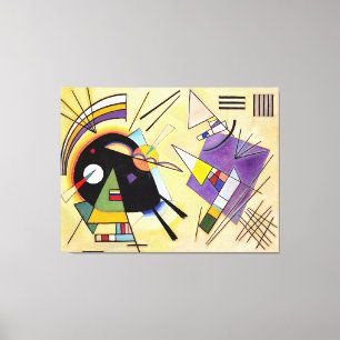 Toile KANDINSKY - NOIR ET VIOLET - 1923 - Bauhaus -