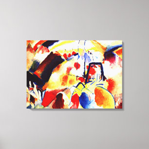 Toile Kandinsky - Paysage aux points rouges