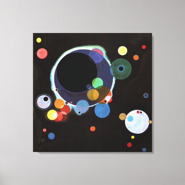 Toile Kandinsky - Plusieurs Cercles  (Recto)
