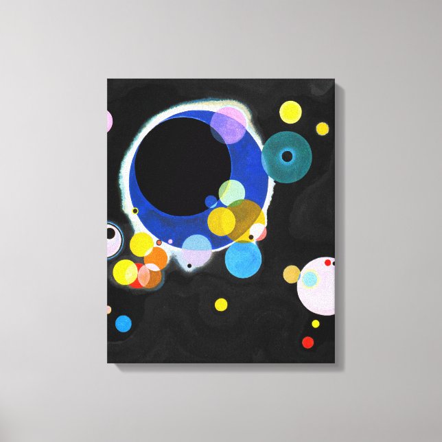 Toile KANDINSKY - PLUSIEURS CERCLES - 1926 - Bauhaus - (Recto)