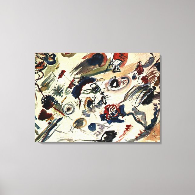 Toile Kandinsky - Première aquarelle Abstraite (Recto)