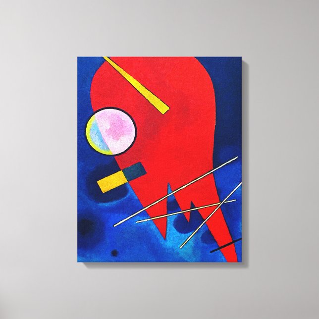 Toile KANDINSKY - RED (Rot - Rouge) - 1924 - Bauhaus - (Recto)