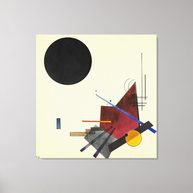 Toile KANDINSKY - RELATION NOIRE - 1924 - Bauhaus - (Recto)
