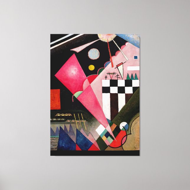 Toile KANDINSKY - SHARP CALM PINK (Scharfruhiges Rosa) - (Recto)