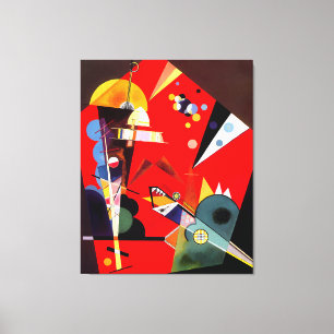Toile KANDINSKY - TENSION EN ROUGE - 1926 - Bauhaus -