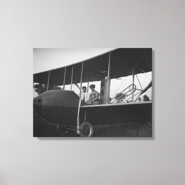Toile Katharine Wright avec Orville dans le modèle HS (Recto)