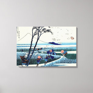 Toile Katsushika Hokusai - Ejiri dans la province de Sur