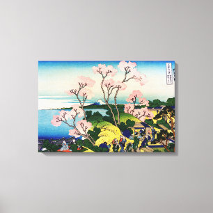 Toile Katsushika Hokusai - Gotenyama, Tokaido, Shinagawa
