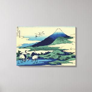 Toile Katsushika Hokusai - Umegawa dans la province de S