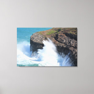 Toile Kauai Hawaii Kilauea vagues de l'océan