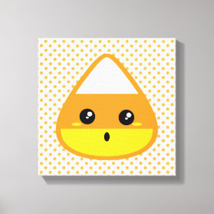 Toile Kawaii Candy Corn Enveloppé Canvas