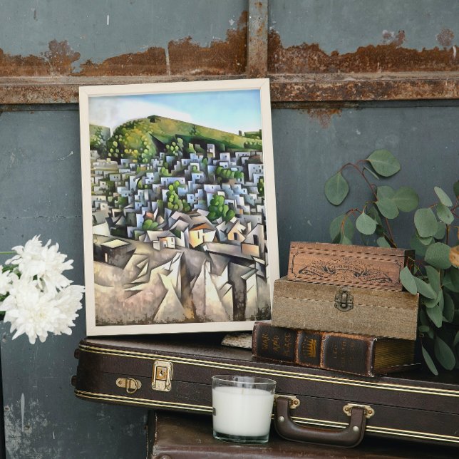 Toile Kayakoy Historical Settlement Art géométrique (Créateur téléchargé)