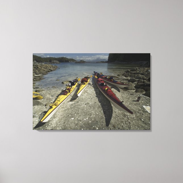 Toile Kayaks sur l'île Dicebox, Broken Island Group, (Recto)
