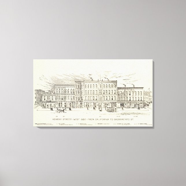 Toile Kearny, Californie et Sacramento West Side (Recto)