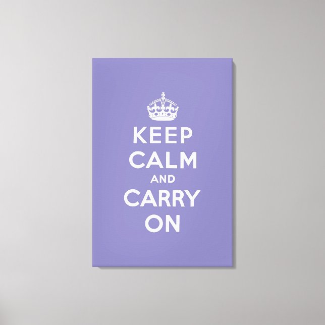 Toile keep calm and carry on original (Recto)