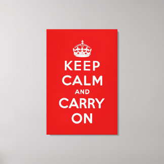 Toile keep calm and carry on original