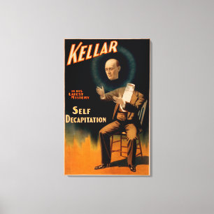 Toile Kellar exécutant la magie de décapitation
