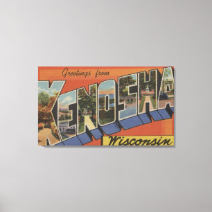Toile Kenosha, le Wisconsin - grandes scènes de lettre