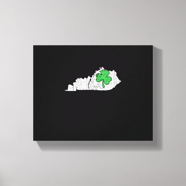 Toile Kentucky Joyeux St Patrick's Day Drôle Chaud Chamr (Recto)