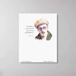 Toile Kerr/London James Joyce & "Dieu a parlé" Citation