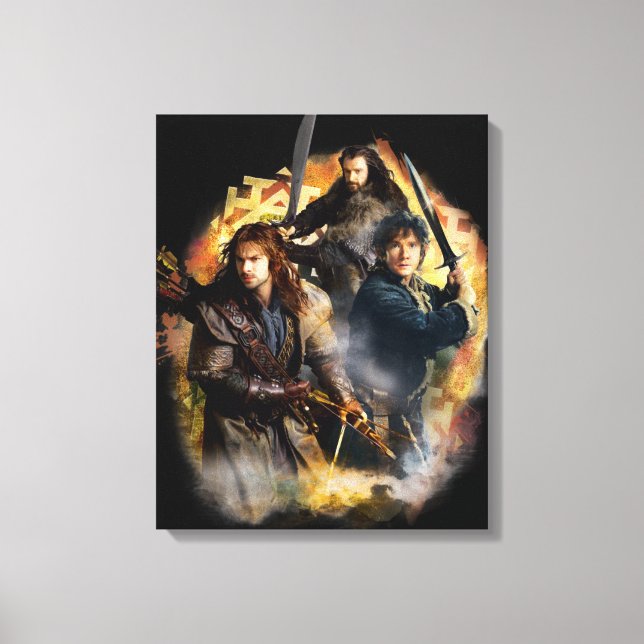 Toile Kili, BILBO BAGGINS™, & THORIN OAKENSHIELD™ Art (Recto)