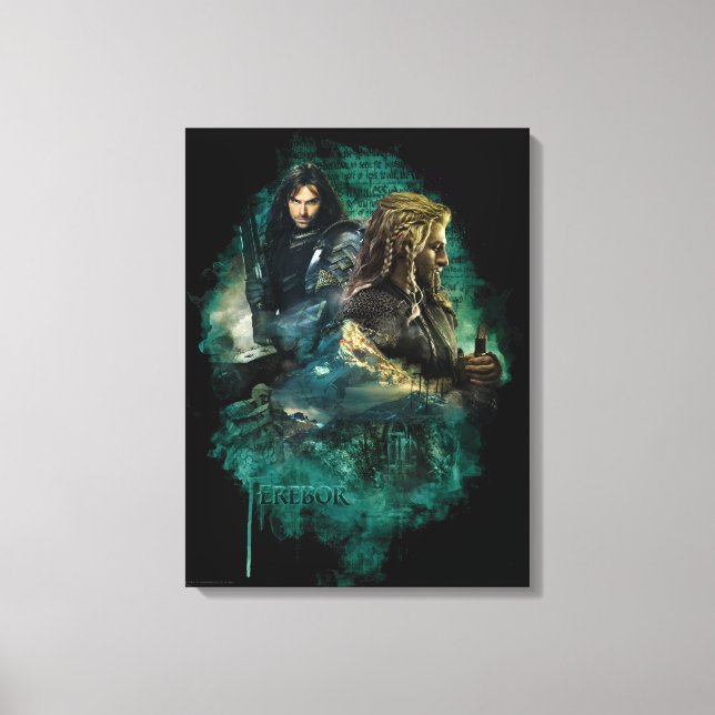 Toile Kili & Fili Over Erebor (Recto)