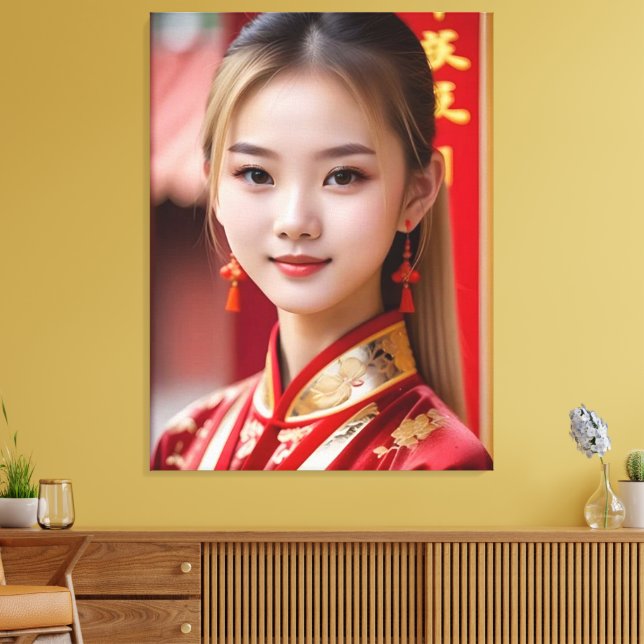 Toile kimono rouge (Insitu(Salon))