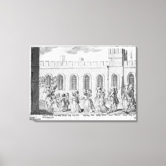 Toile King George III et Queen Charlotte (Recto)