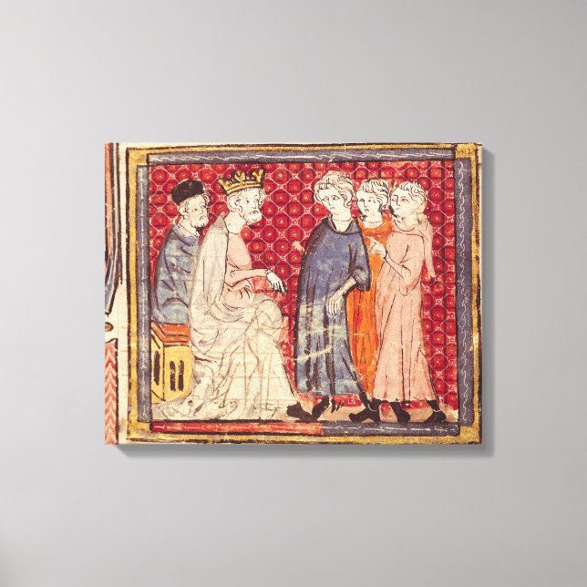 Toile King Philippe I, Grandes Chroniques de France (Recto)