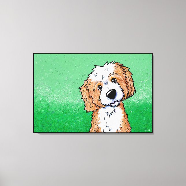 Toile KiniArt Apricot Goldendoodle (Recto)
