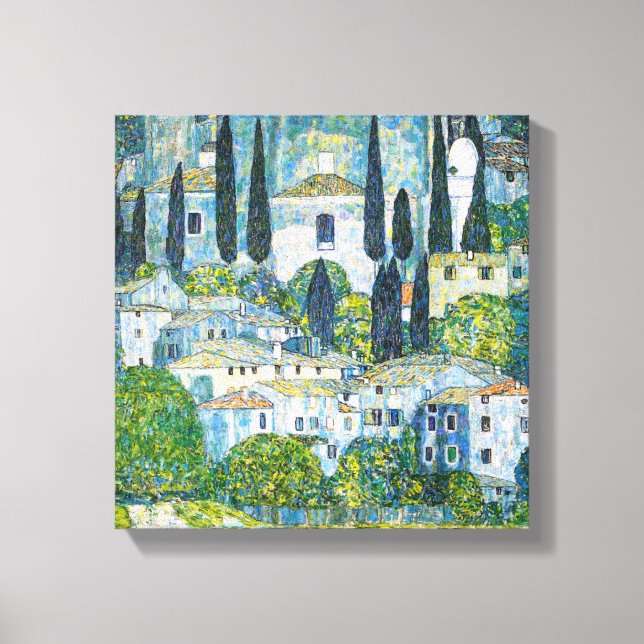 Toile Kirche à Cassone par Gustav Klimt (Recto)