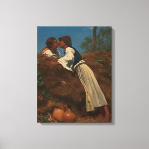 Toile Kissing Couple (The Kiss) (par von Pettenkofen)