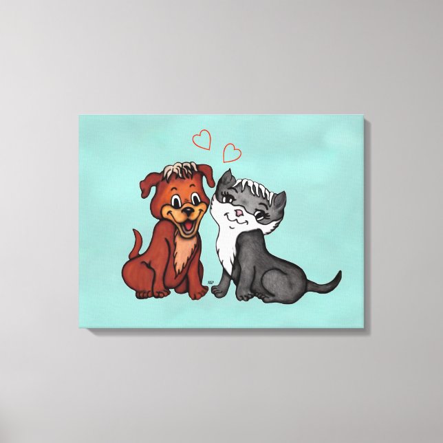Toile Kitty et Puppy (Recto)