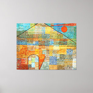 Toile Klee - Ad Parnassus, célèbre peinture abstraite,