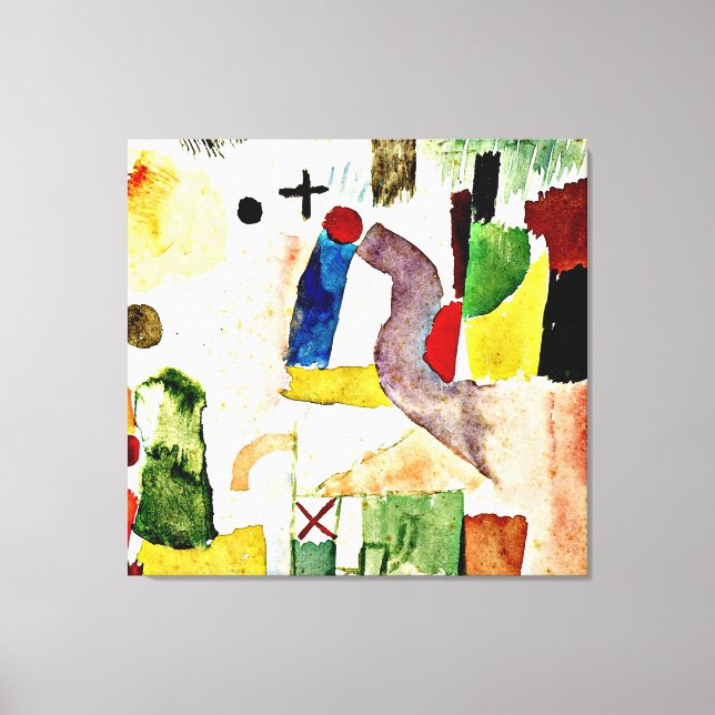 Toile Klee - Aquarelle pathétique (Recto)