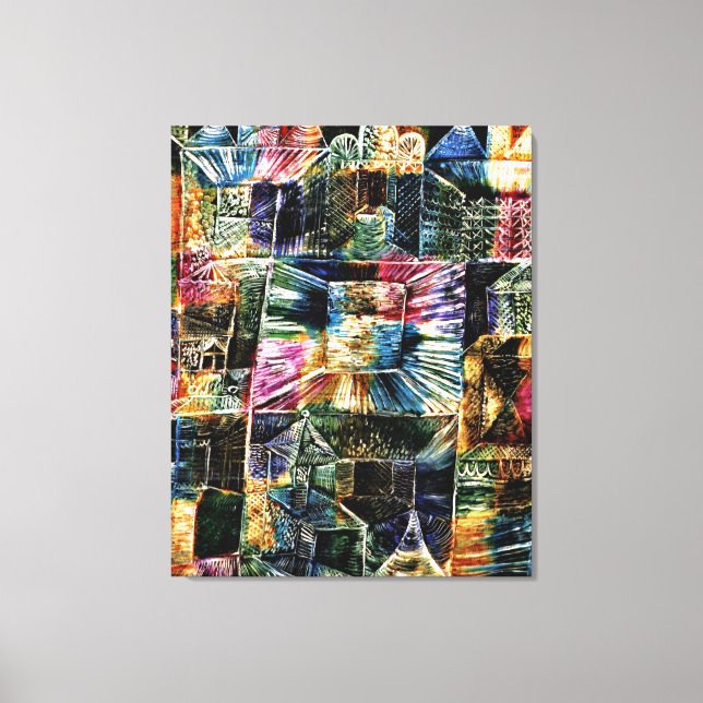 Toile Klee - Architecture des kiosques (Recto)