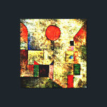 Toile Klee - Balloon rouge<br><div class="desc">Balloon rouge,  célèbre peinture de Paul Klee.</div>