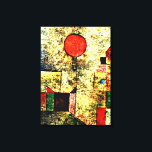 Toile Klee - Balloon rouge<br><div class="desc">Balloon rouge,  célèbre peinture de Paul Klee</div>